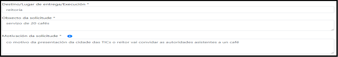 Destino, obxecto e motivación